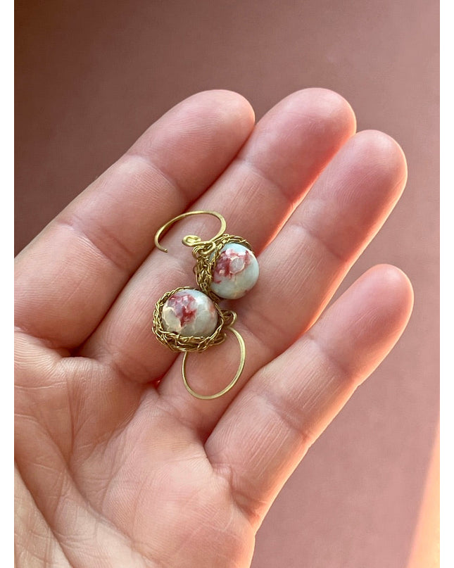 Woven Gemstone Drop Earrings | Rediscovered Collection | Sundara Joon