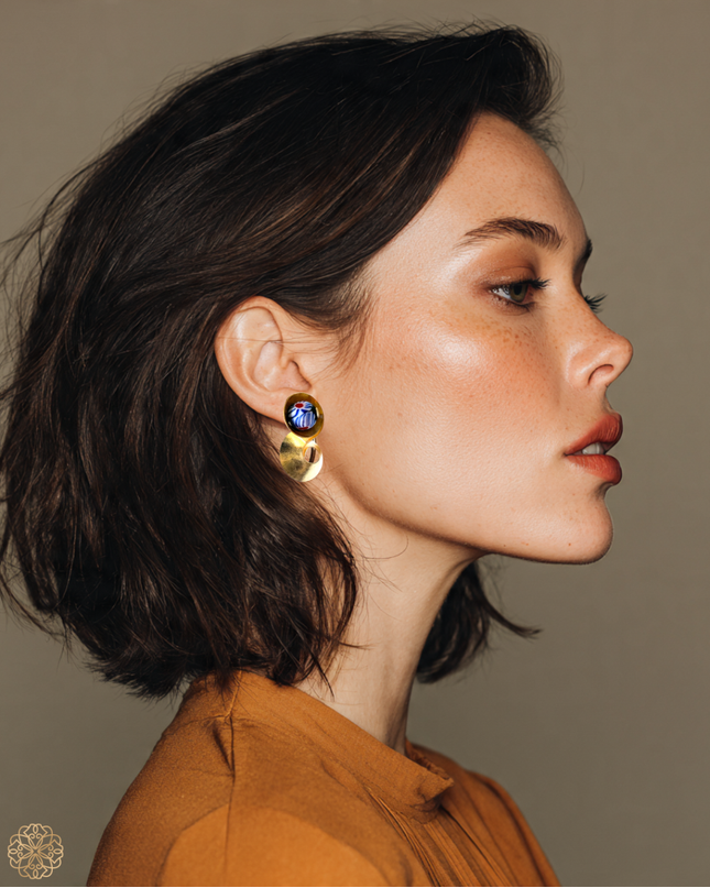 Colorful figure 8 statement earrings - Sundara Joon