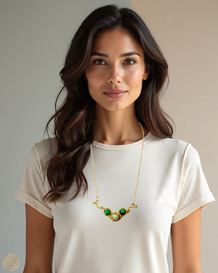 Trio of stones pendant necklace - Sundara Joon