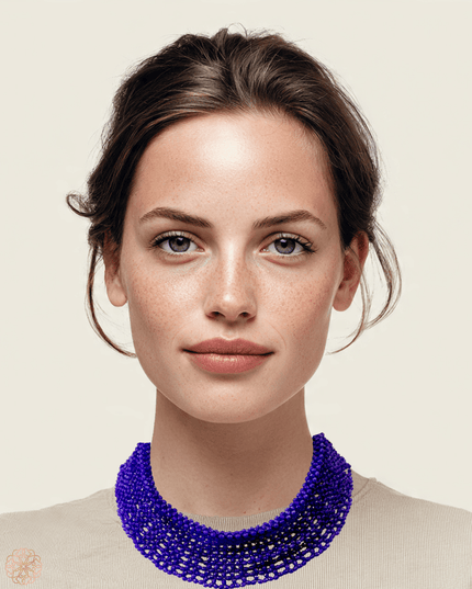 Amethyst beaded collar necklace - Sundara Joon