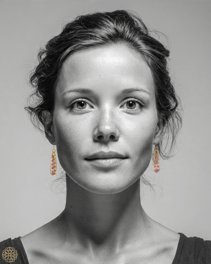Amethyst hoop drop earrings - Sundara Joon