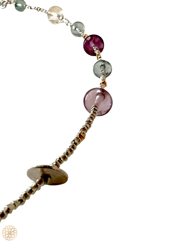 One-of-a-Kind Fluorite & Mixed Metal Necklace | Sundara Joon