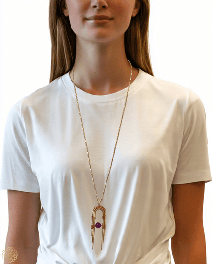 Art deco inspired pendant necklace - Sundara Joon
