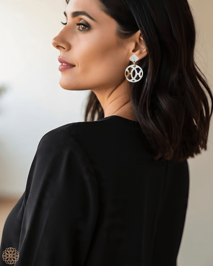 Asian geometric drop earring - Sundara Joon