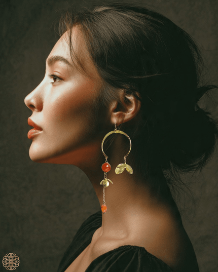 Balancing floral earrings - Sundara Joon