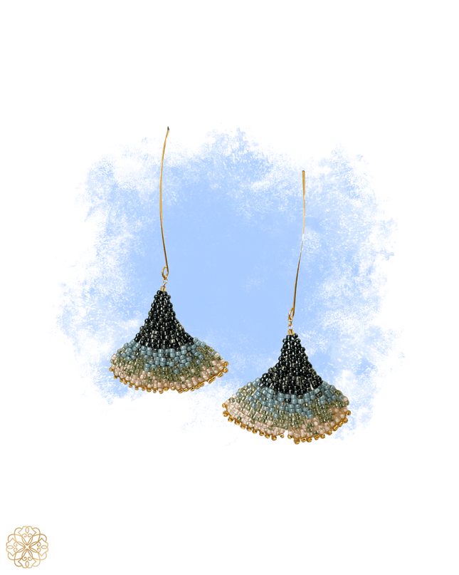 Beaded Art Deco Earrings - Sundara Joon
