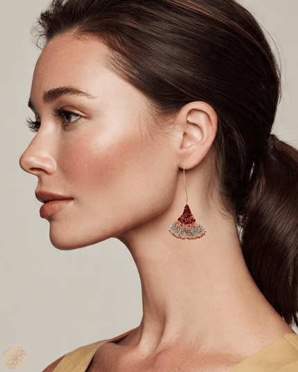 Beaded Art Deco Earrings - Sundara Joon