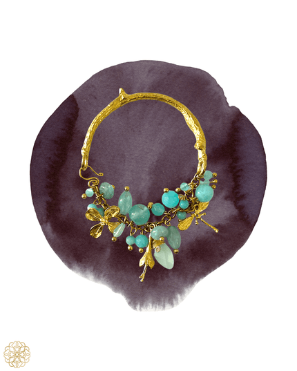 Beaded floral organic bracelet - Sundara Joon