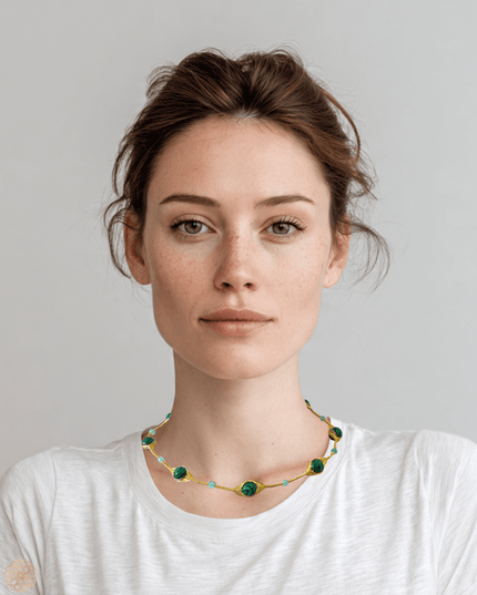Beaded gemstone choker necklace - Sundara Joon