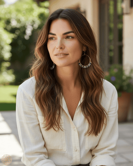 Beaded hoop earrings - Sundara Joon