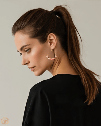 Beaded hoop earrings - Sundara Joon