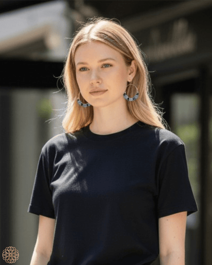 Beaded hoop earrings - Sundara Joon