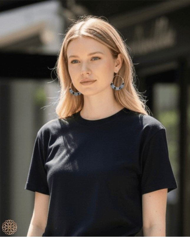Beaded hoop earrings - Sundara Joon
