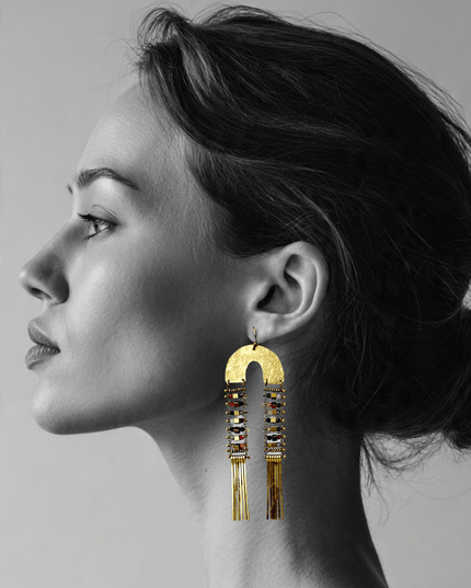 Beaded ladder earrings - Sundara Joon