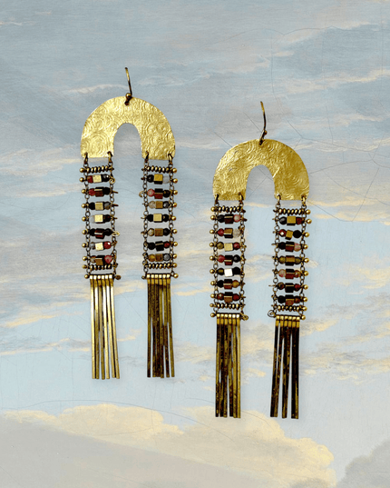 Beaded ladder earrings - Sundara Joon