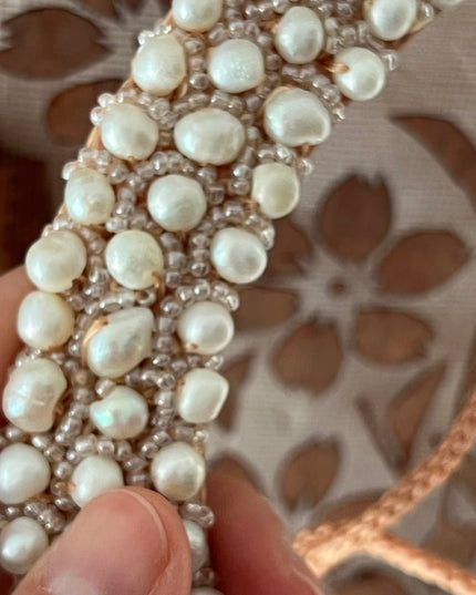 Beaded pearl choker necklace - Sundara Joon