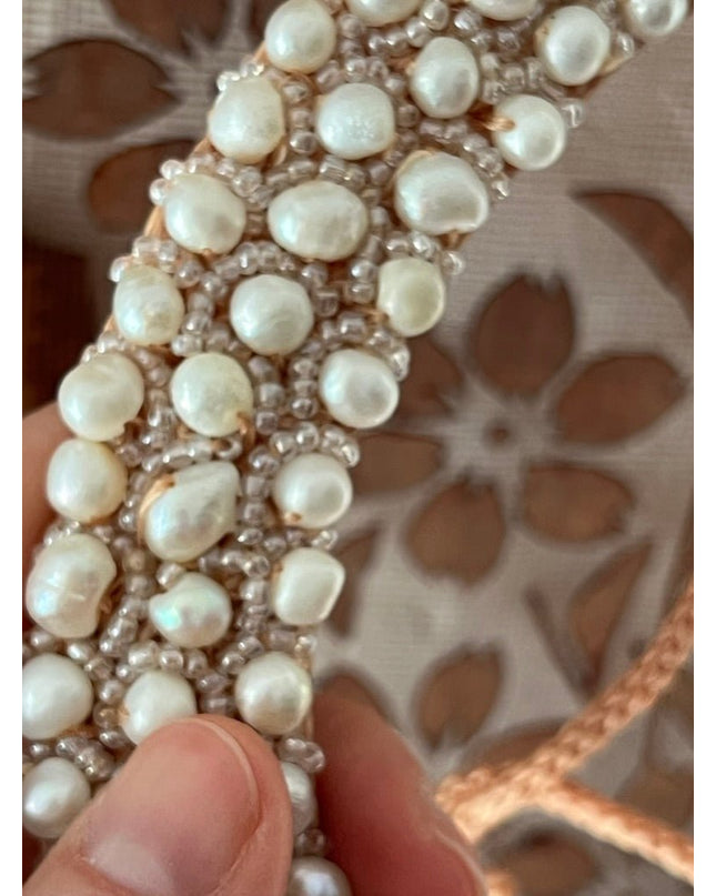 Beaded pearl choker necklace - Sundara Joon
