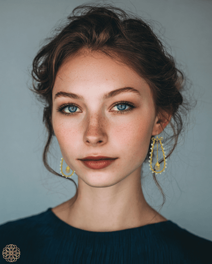 Beaded tribal hoops - Sundara Joon
