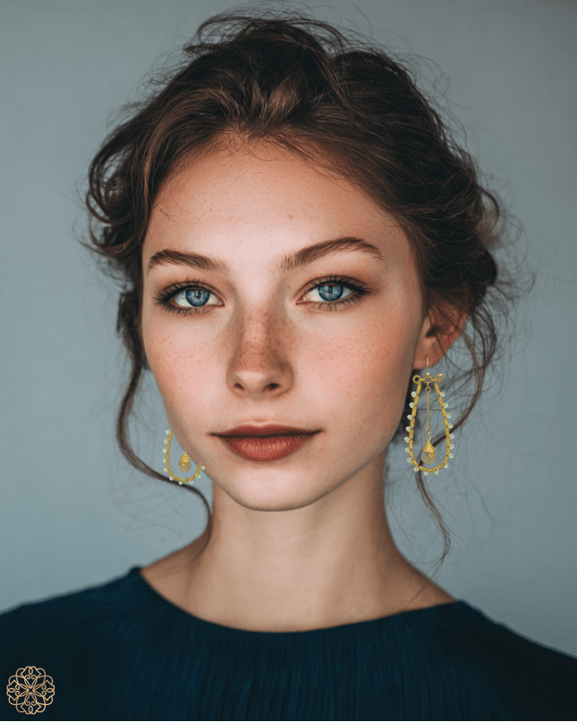 Beaded tribal hoops - Sundara Joon