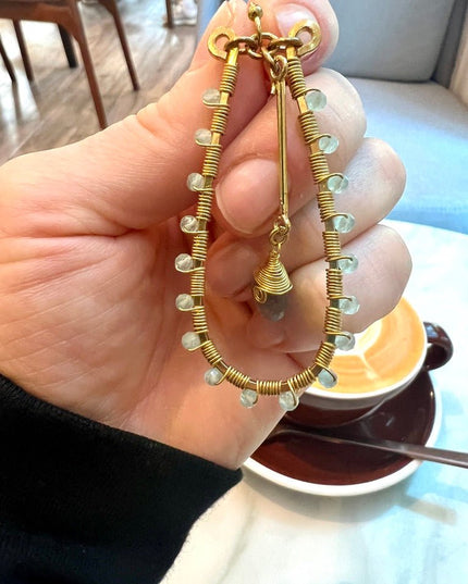 Beaded tribal hoops - Sundara Joon