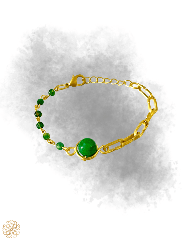 Better together designed bracelet with beaded stones - Sundara Joon