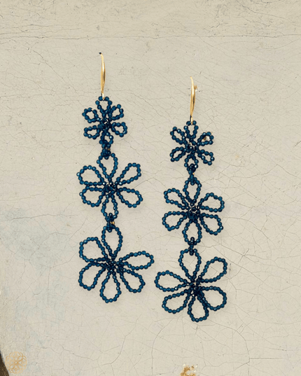 Bold Beaded Floral Earrings | Artisan Statement Earrings | Sundara Joon