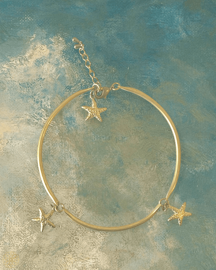 Brass anklet with charms - Sundara Joon