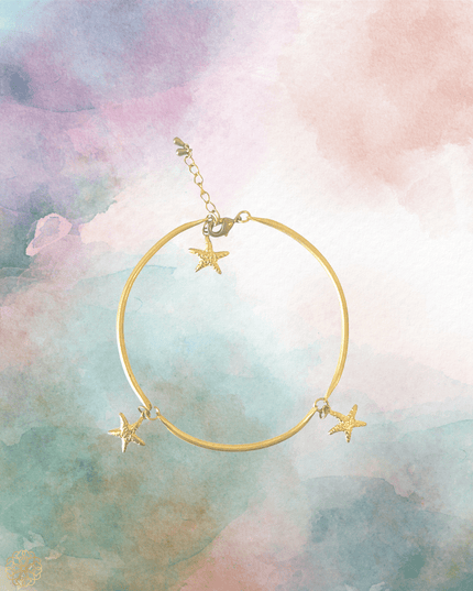 Brass anklet with charms - Sundara Joon