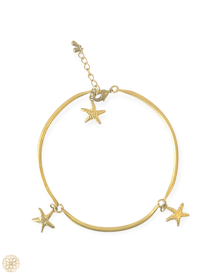 Brass anklet with charms - Sundara Joon