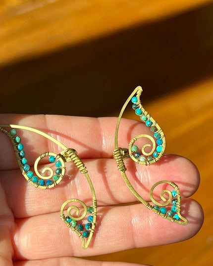 Butterfly wing gemstone earrings - Sundara Joon