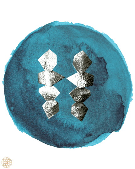 Cascading shapes sterling silver drop earrings - Sundara Joon