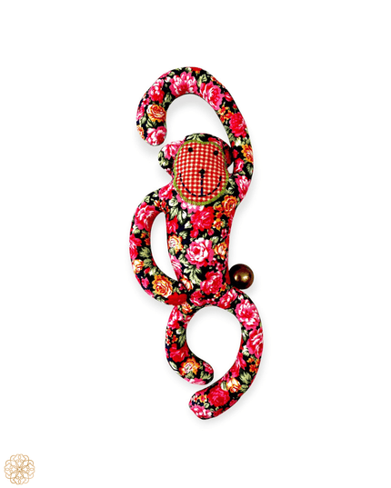 Cheeky monkey fabric door jewelry with bell - Sundara Joon