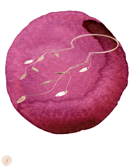 Choker necklace with cascading strands - Sundara Joon
