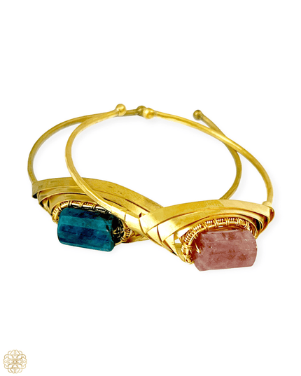 Colorful art deco inspired cuff bracelet - Sundara Joon