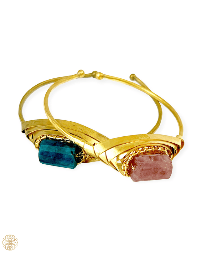 Colorful art deco inspired cuff bracelet - Sundara Joon
