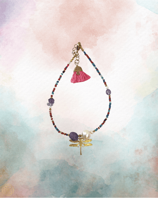 Colorful beaded anklet - Sundara Joon