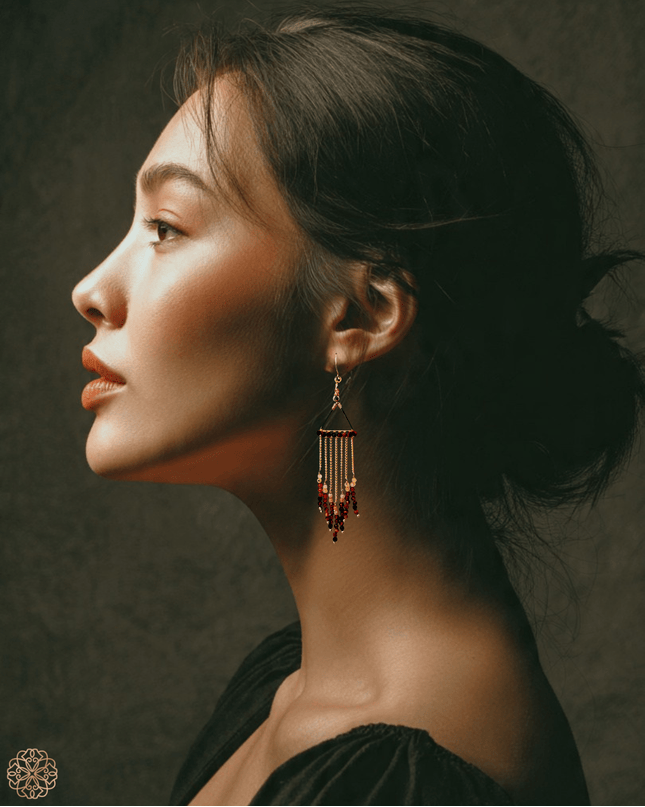 Colorful beaded earrings - Sundara Joon