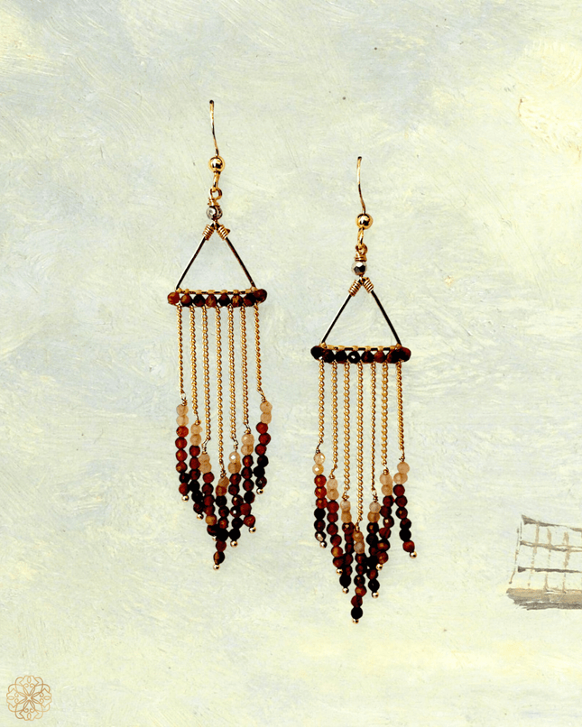 Colorful beaded earrings - Sundara Joon