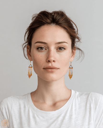 Colorful beaded earrings - Sundara Joon
