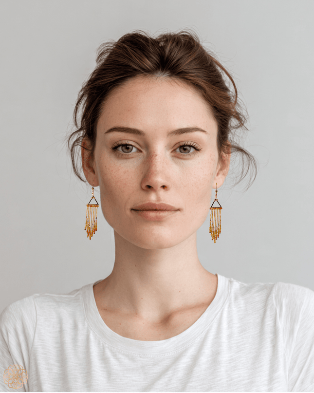 Colorful beaded earrings - Sundara Joon