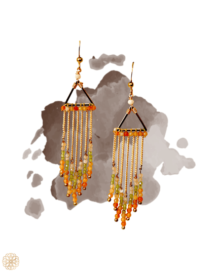 Colorful beaded earrings - Sundara Joon