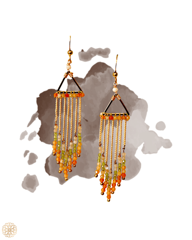 Colorful beaded earrings - Sundara Joon
