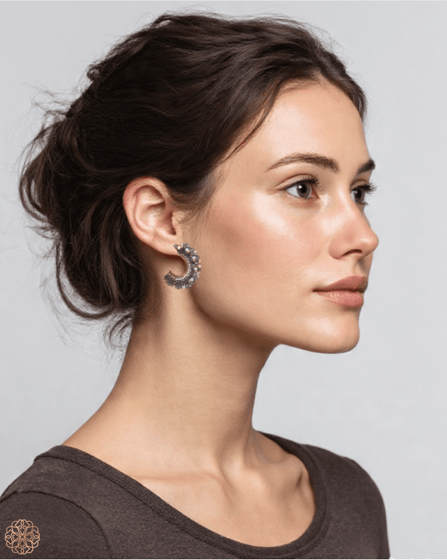 Colorful beaded hoop earrings - Sundara Joon