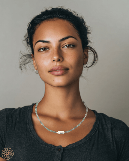 Colorful beaded necklace with pearl - Sundara Joon