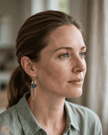 Colorful beaded waterfall earrings - Sundara Joon