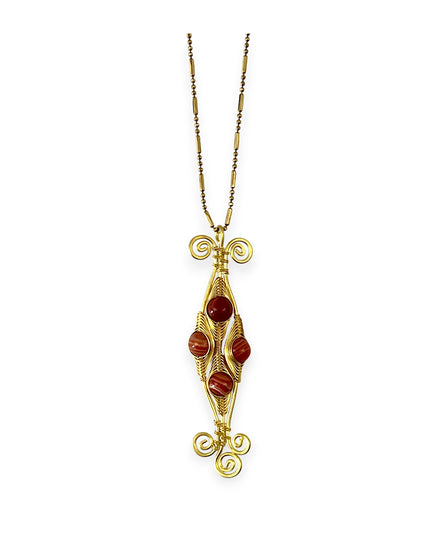 Colorful cluster pendant necklace - Sundara Joon