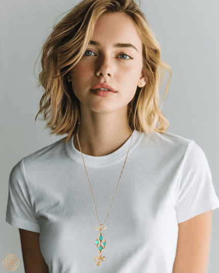 Colorful cluster pendant necklace - Sundara Joon