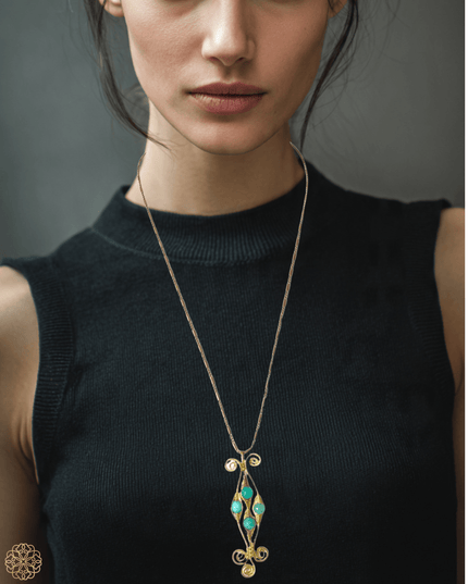 Colorful cluster pendant necklace - Sundara Joon