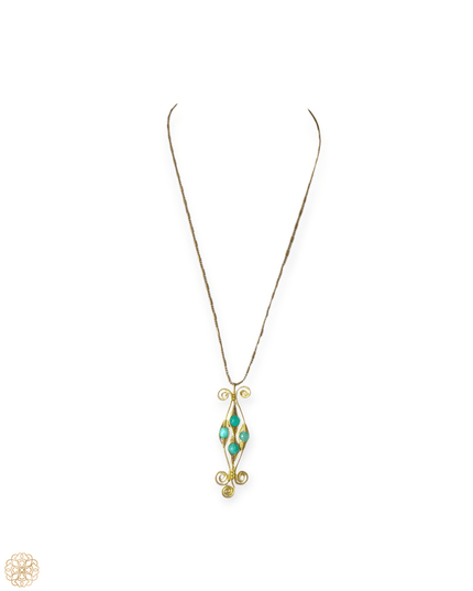 Colorful cluster pendant necklace - Sundara Joon