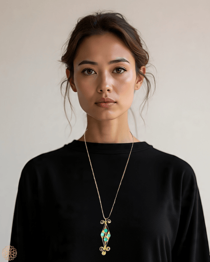 Colorful cluster pendant necklace - Sundara Joon